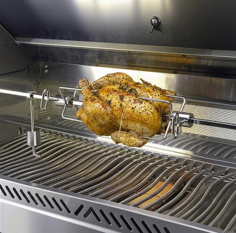 Broche rotative électrique pour barbecue 360° en acier inoxydable | Rotar