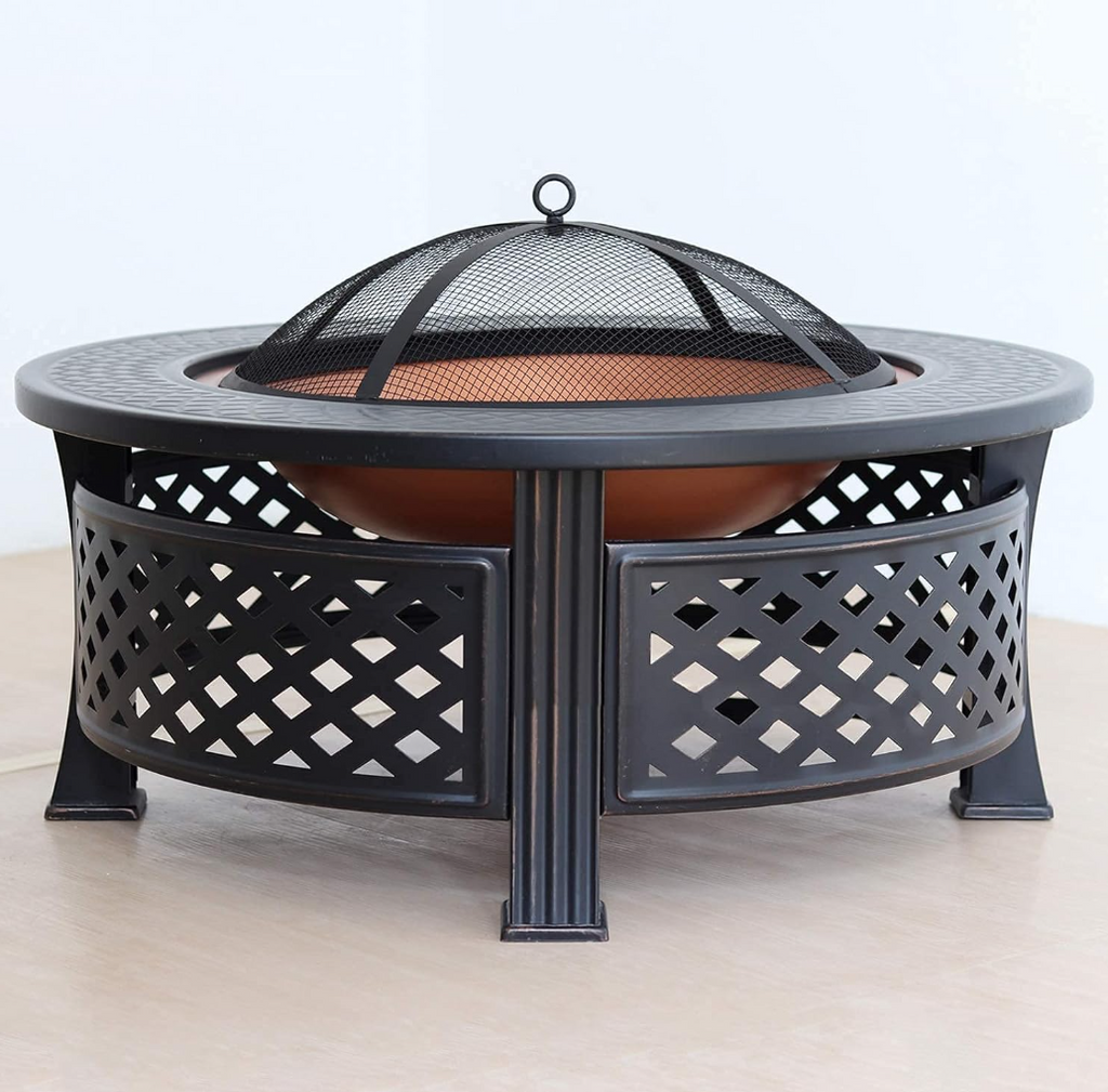 Brasero multifonction en acier avec grille barbecue | Ignara