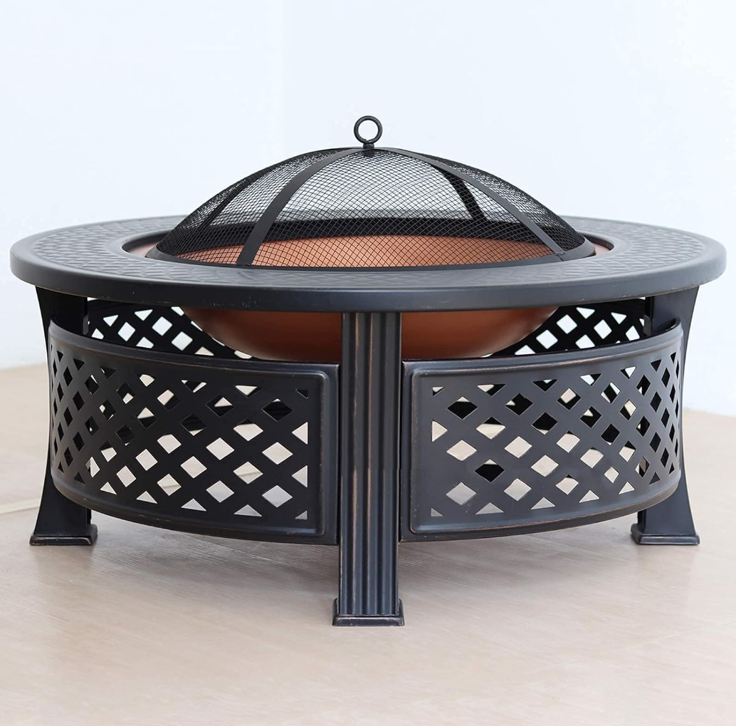 Brasero multifonction en acier avec grille barbecue | Ignara