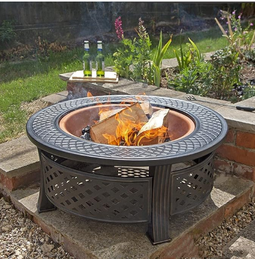 Brasero multifonction en acier avec grille barbecue | Ignara