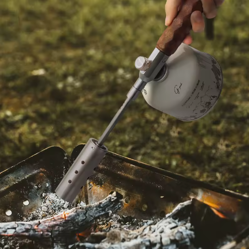 Allume‑gaz portable à flamme longue avec poignée bois | Luma