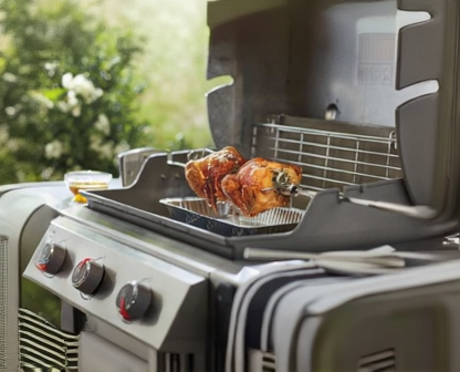 Broche rotative électrique pour barbecue 360° en acier inoxydable | Rotar