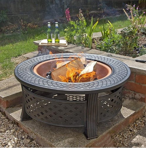 Brasero multifonction en acier avec grille barbecue | Ignara