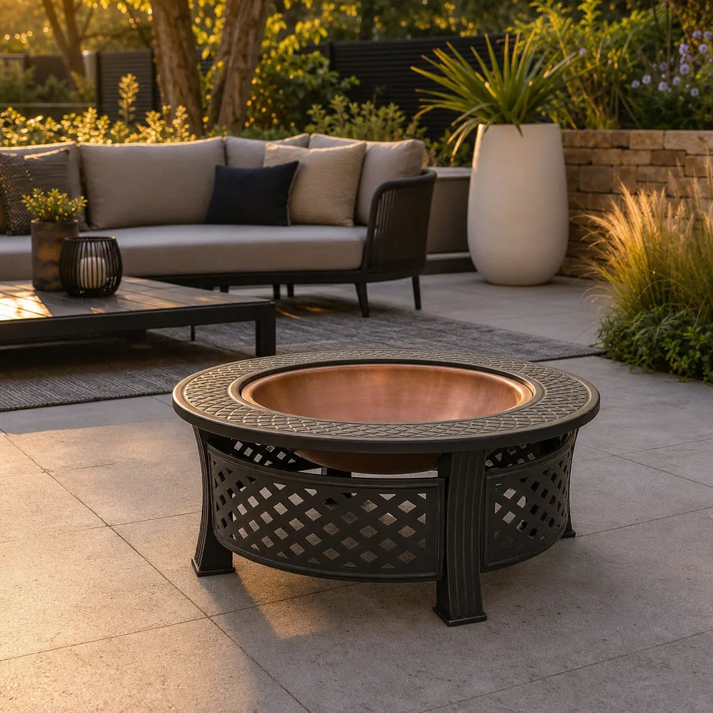 Brasero multifonction en acier avec grille barbecue | Ignara