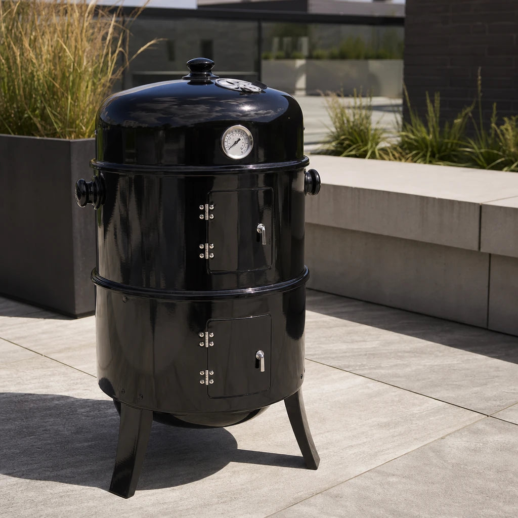 Fumoir charbon vertical avec grilles | Vario