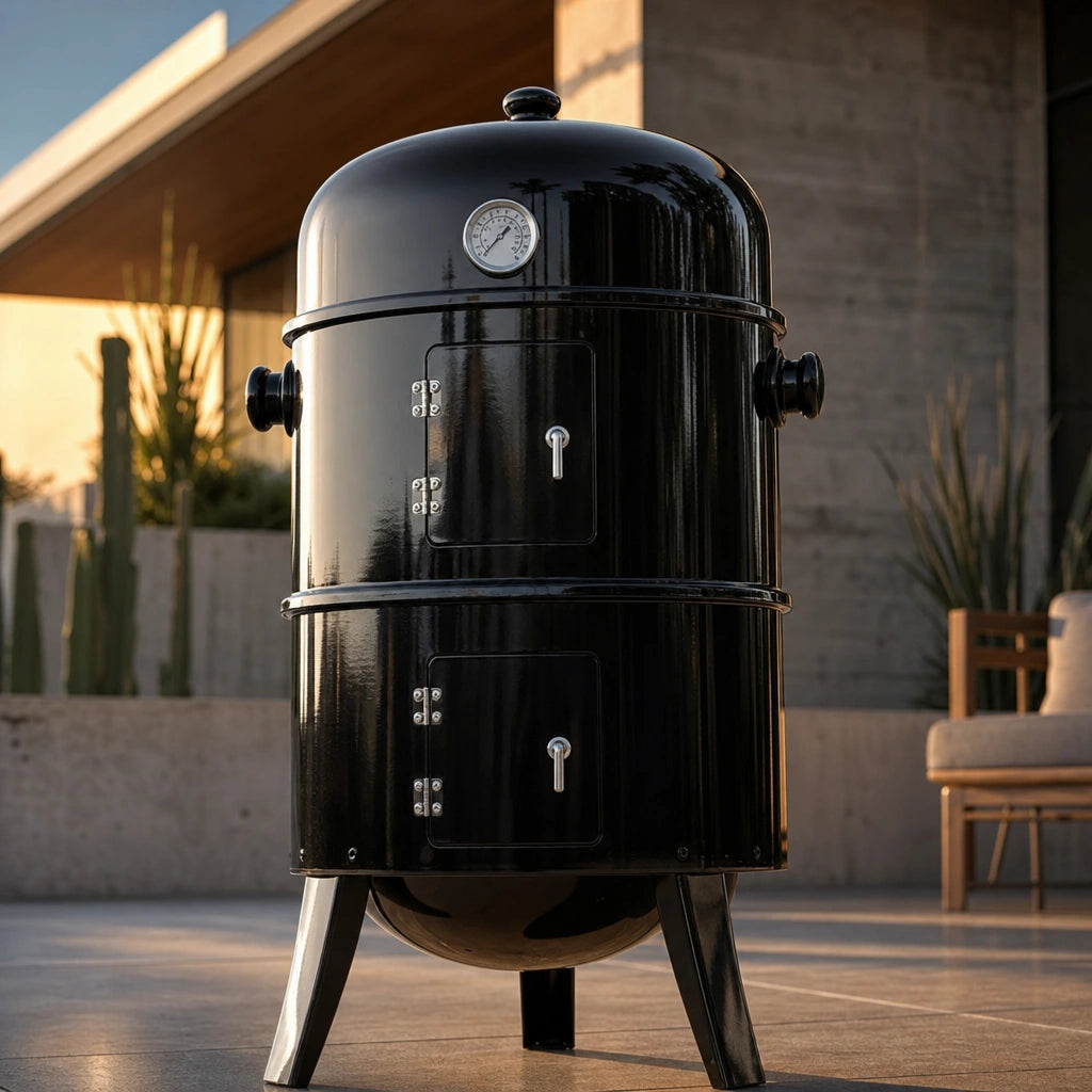 Fumoir charbon vertical avec grilles | Vario
